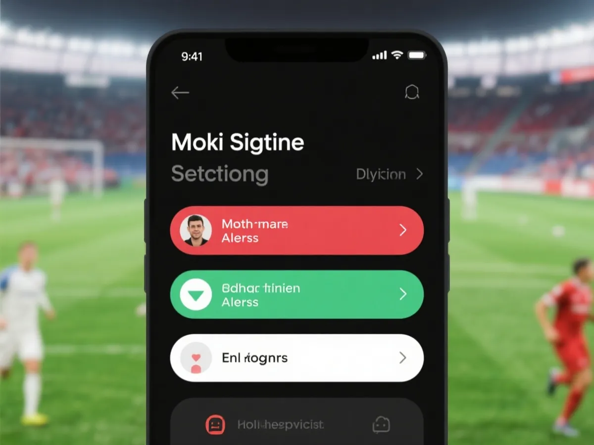 賽事提醒設定示意圖